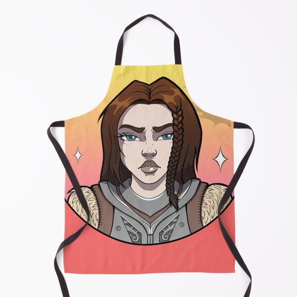 Item preview, Gamer Skyrim Lydia Yellow Brown Cartoon Portrait designed and sold by JessicaAmber.