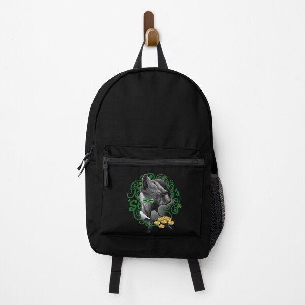 Item preview, St Patrick's Day Irish Saint Patrick Shamrock Howl Grey Wolf designed and sold by Barnissim.