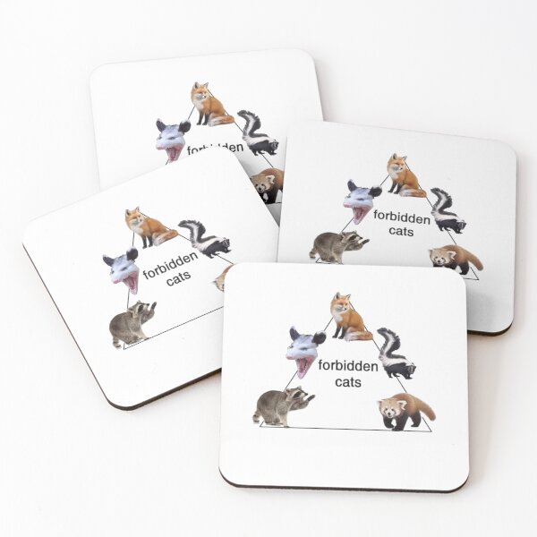 Item preview, forbidden cats Sticker designed and sold by ViyasanViveka.