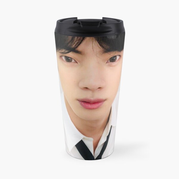 BTS JIN SELCA 181122 (the cursed jin cup) Travel Coffee Mug