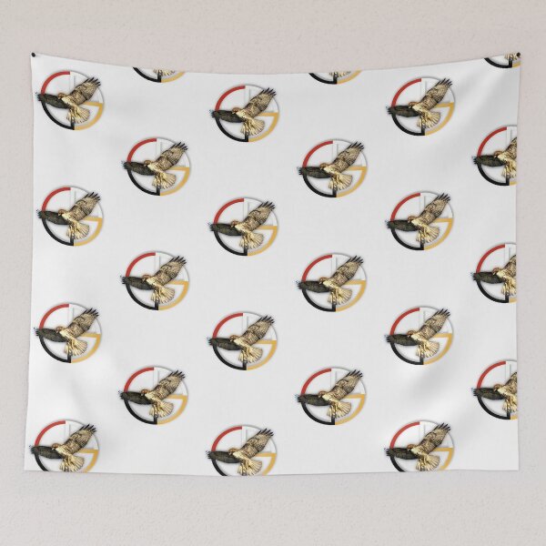 Item preview, lady hawk medicine wheel designed and sold by arteology.