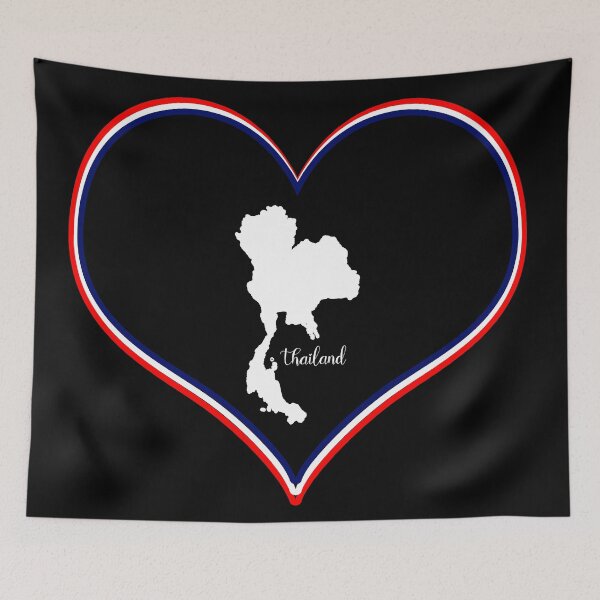 Item preview, Black heart map Thailand designed and sold by Astralia.