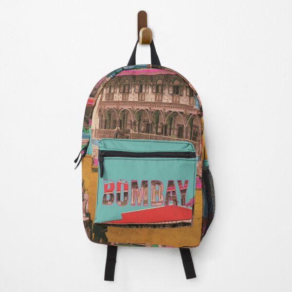 Item preview, Mumbai Pydownee Street India with colorful houses, Bombay designed and sold by Mauswohn.