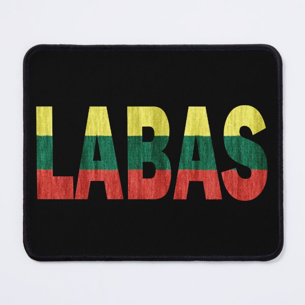 Item preview, Labas Lithuanian Hello Funny Lietuva Language Flag designed and sold by Nirvanibex.
