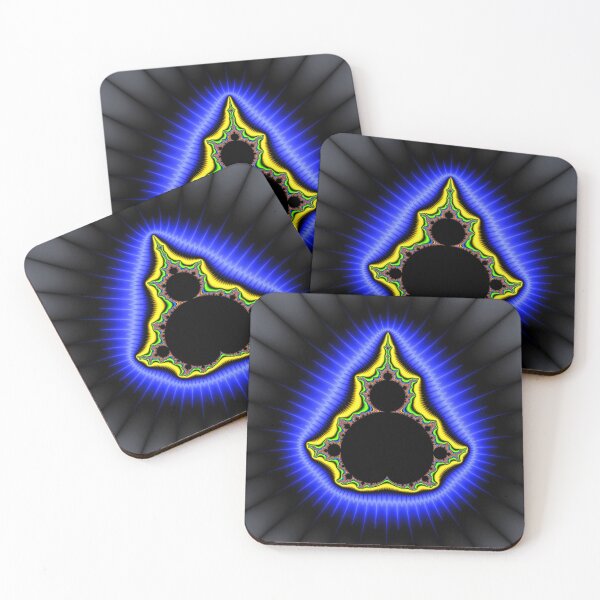 Item preview, Mandelbrot Set azul negro amarillo Matemáticas Arte designed and sold by mhfoto.