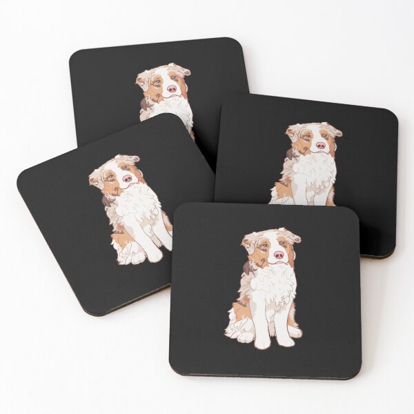 Item preview, Pastor Australiano Merle Rojo - Kiba Aussie Pegatina designed and sold by Studzinskishop.