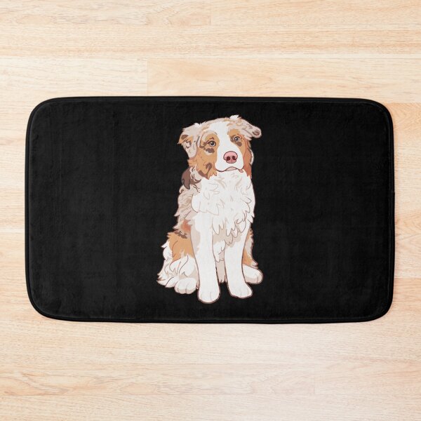 Item preview, Red Merle Australian Shepherd - Aussie Kiba  Sticker designed and sold by Studzinskishop.
