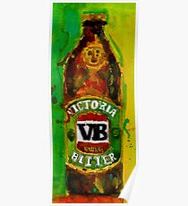 VB - Victoria Bitter - Australia Beer Poster