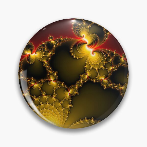 Item preview, Yellow and red abstract fractal art square format designed and sold by mhfoto.