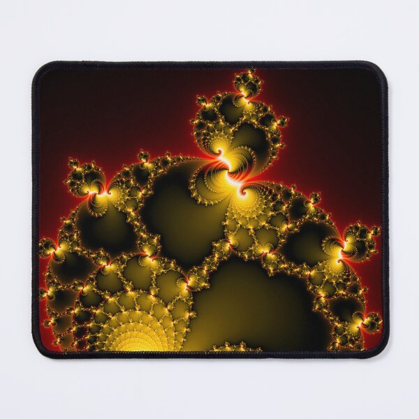 Item preview, Yellow and red abstract fractal art square format designed and sold by mhfoto.