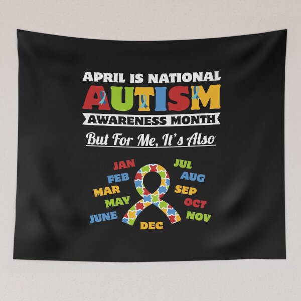 Item preview, April is National Autism Awareness Month designed and sold by BhavyaBathla.