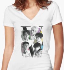 SHINee - Tour Poster Women's Fitted V-Neck T-Shirt