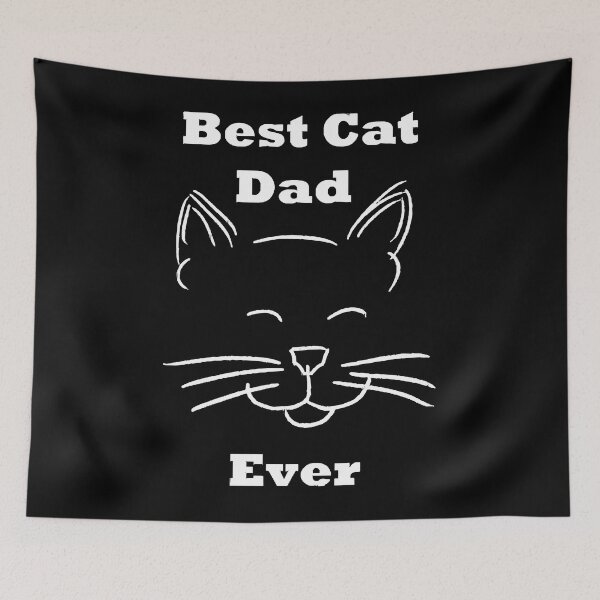 Item preview, Best Cat Dad Ever Squinty Kitty Cat Face T-Shirt designed and sold by BuccillaNino.
