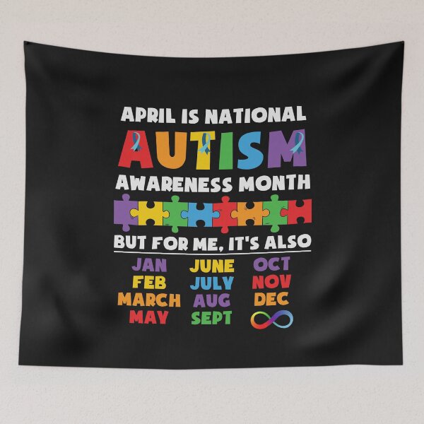 Item preview, April is National Autism Awareness Month designed and sold by BhavyaBathla.