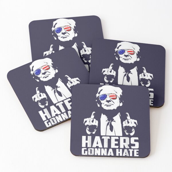 Item preview, Funny Haters Gonna Hate President Donald Trump Middle Finger designed and sold by NguyenDucDcote.
