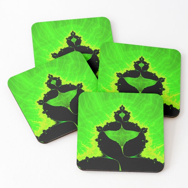 Item preview, Trippy Mandelbrot Set verde y negro Fractal designed and sold by mhfoto.