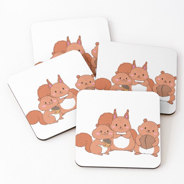 Item preview, Three little Squirrels posing for photos designed and sold by Fanatic Nerd.