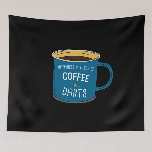 Item preview, Darts & Coffee is happiness designed and sold by orlumbuspirate.
