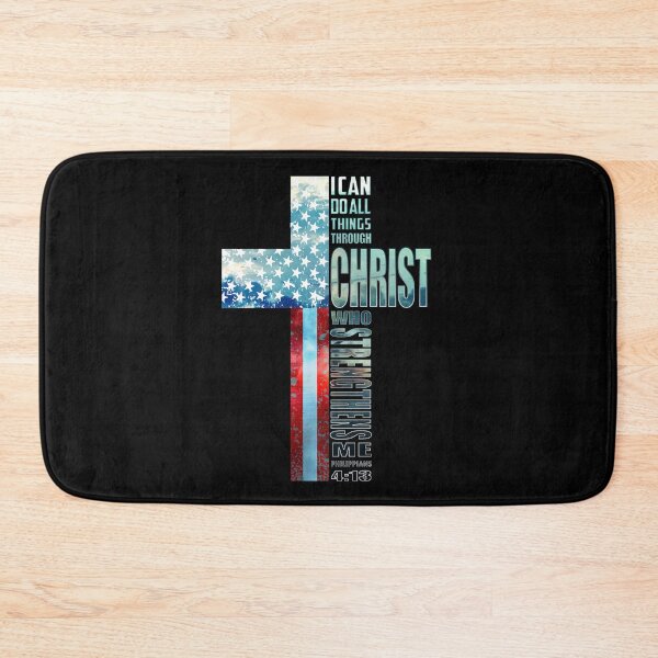 Item preview, Best Faith Cross American Flag Jesus Christ God Quotes Religious designed and sold by adsmod.