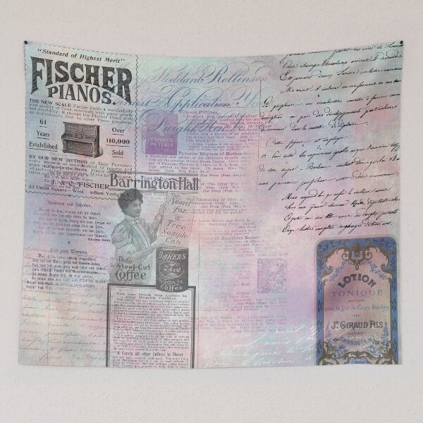 Item preview, Antique Text Art designed and sold by Found Dream.