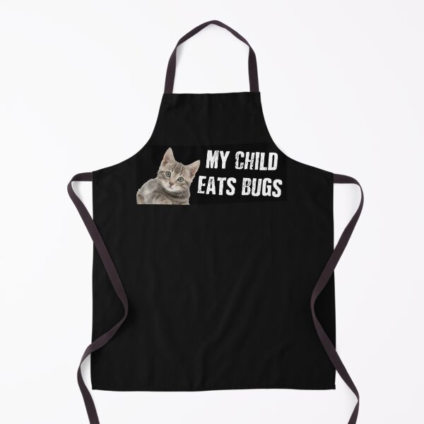Item preview, My Child Eats Bugs (Black) Sticker designed and sold by TobiHeink.