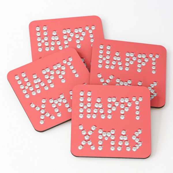 Item preview, Happy Xmas Made Of Santas! (in red) | Happy Christmas | Funny Christmas designed and sold by CosmicStory.