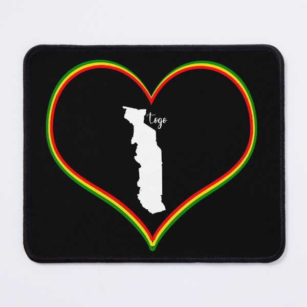 Item preview, Black heart map Togo designed and sold by Astralia.
