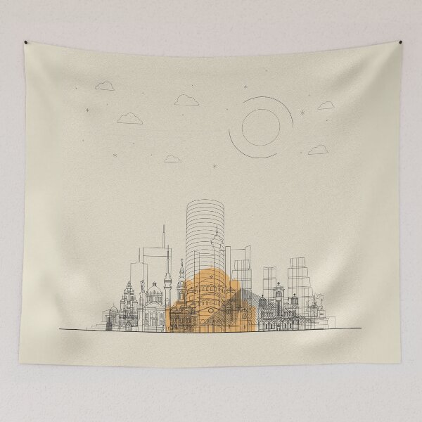 Item preview, Abstract City Posters: Belgrade, Serbia designed and sold by A Deniz Akerman.