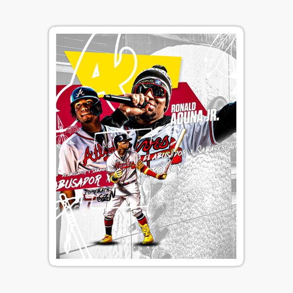 Ronald Acuña Jr. Sticker for Sale by theclemsonj