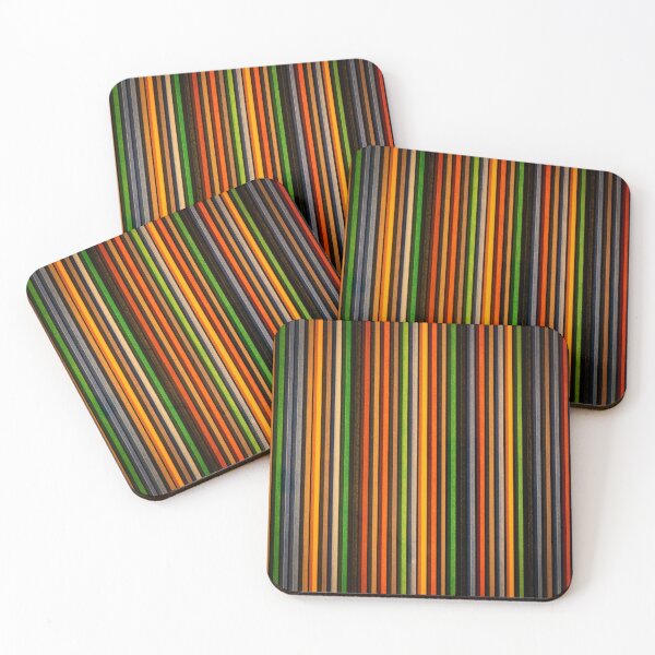 Item preview, Vertical multi-colored stripes designed and sold by Becky Hunter.