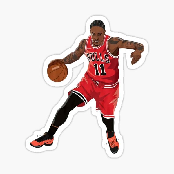 DeMar DeRozan - Chicago Bulls Jersey Basketball Sticker for Sale by  sportsign