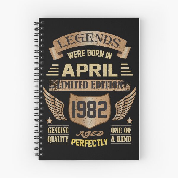 Item preview, Legends were born in April 1982 - 40th Birthday gift designed and sold by BahaaIB.