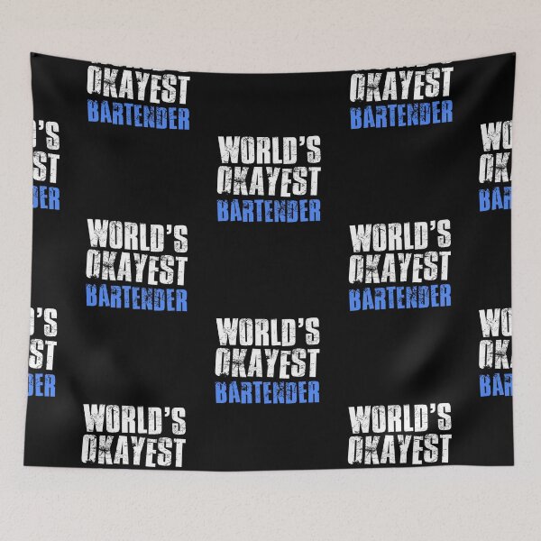 Item preview, Worlds Okayest Bartender designed and sold by FNStuff.