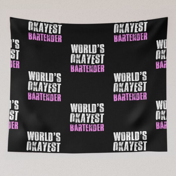 Item preview, Worlds Okayest Bartender designed and sold by FNStuff.
