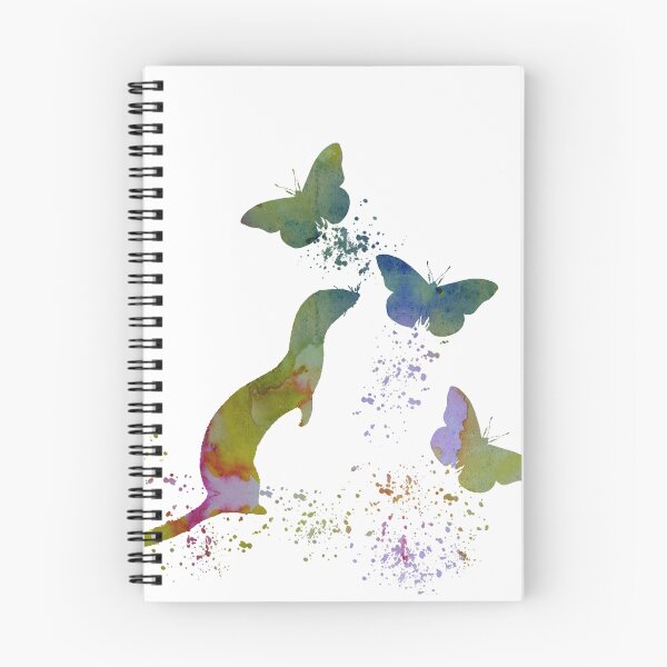 Item preview, Ferret and butterflies designed and sold by BittenByErmines.