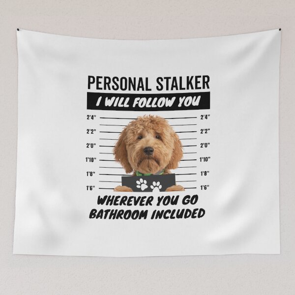 Item preview, Personal Stalker Dog – Goldendoodle designed and sold by More Cute Dogs.