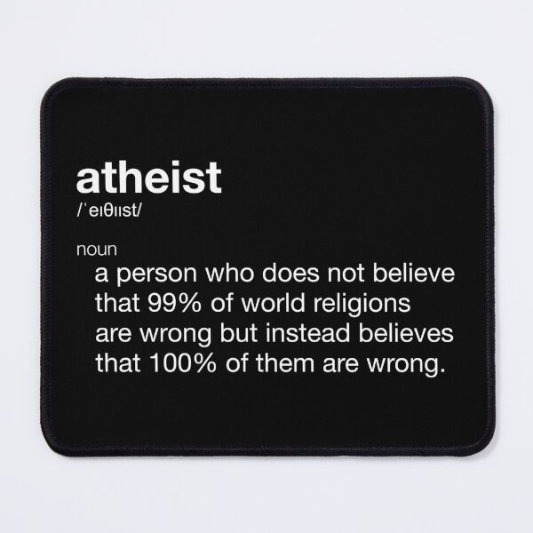 Item preview, Atheist Funny Definition for Atheist Day designed and sold by Happy Puppy Print On Demand.