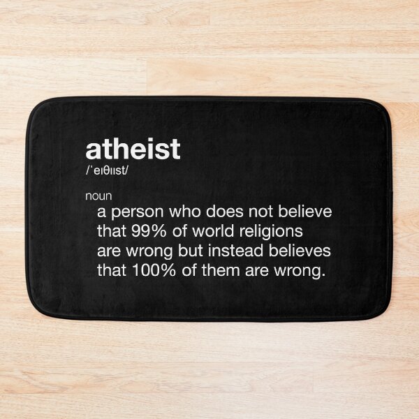 Item preview, Atheist Funny Definition for Atheist Day designed and sold by Happy Puppy Print On Demand.