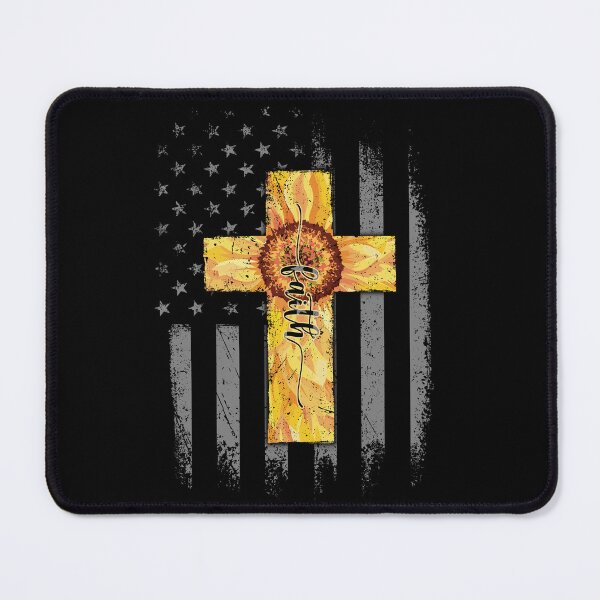 Item preview, Cool Faith Cross Sunflower American Flag God Christ Jesus Religious designed and sold by adsmod.