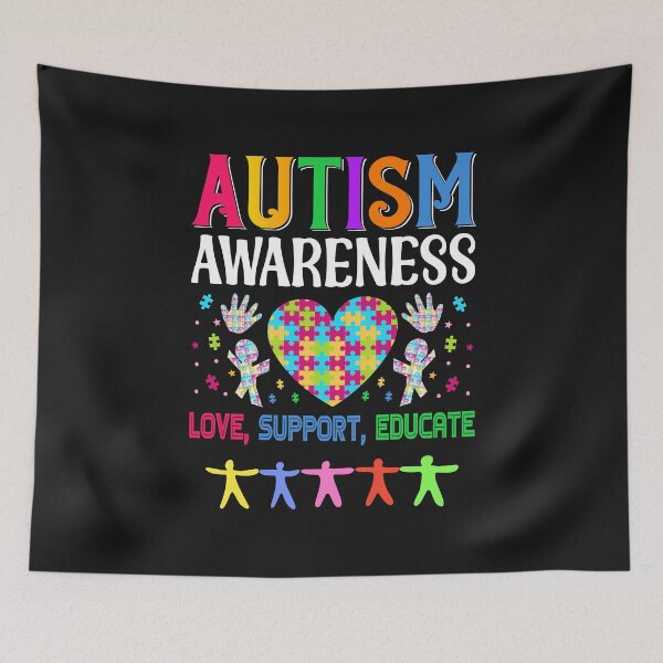 Item preview, Autism Awareness Love Support Educate designed and sold by BhavyaBathla.