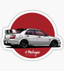 Impreza STI (weiß) Sticker