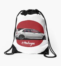Mochila saco Impreza STI (blanco)