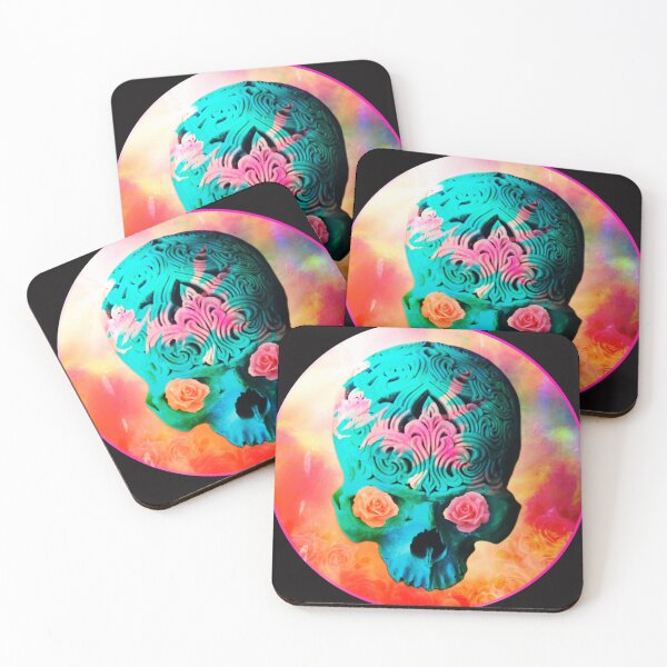 Item preview, psychedelic skull designed and sold by clarazen.