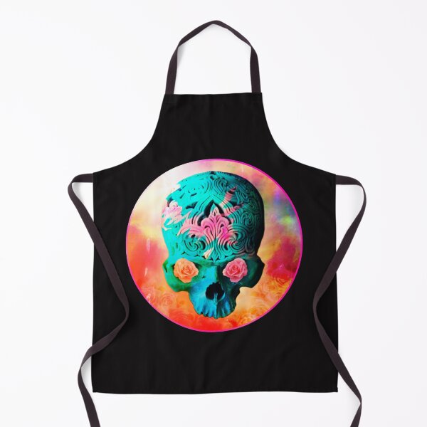 Item preview, psychedelic skull designed and sold by clarazen.