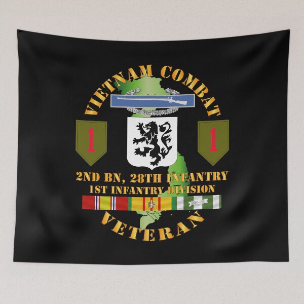 Item preview, Army - Vietnam Combat Infantry Veteran w 2nd Bn 28th Inf 1st Inf Div SSI designed and sold by Military Insignia Products.