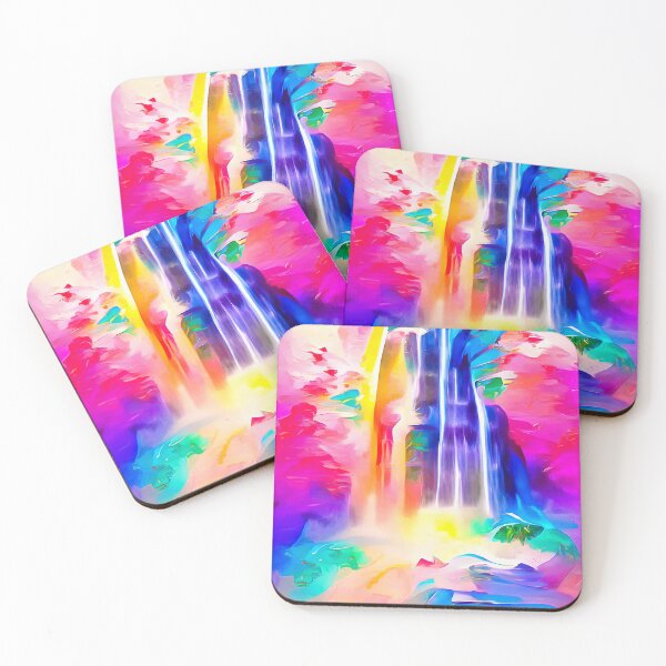 Item preview, Colorful Happy Waterfall 08 Rainbow Colors designed and sold by mhfoto.