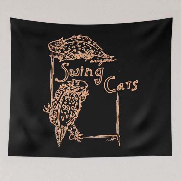 Item preview, Lagarto cornudo, gatos columpio amarillo designed and sold by JerodLynch.