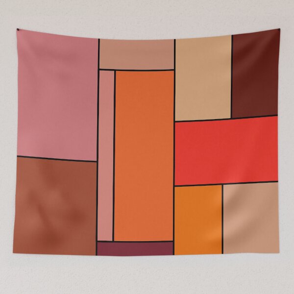 Item preview, retro geometrical abstract art designed and sold by pauloneill-art.
