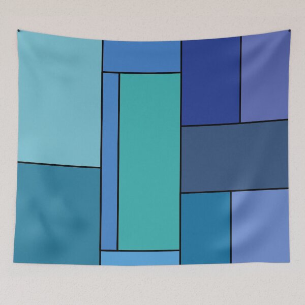Item preview, retro abstract geometrical art pattern designed and sold by pauloneill-art.