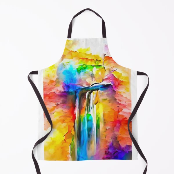 Item preview, Colorful Happy Watercolor Waterfall 06 Rainbow Colors designed and sold by mhfoto.